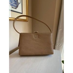 Vintage Beige Shoulder Bag Purse Handbag